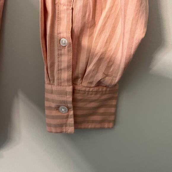 A New Day Women's Coral Long Sleeve Oversized Button Down Shirt - Medium - NWT - Picture 9 of 11
